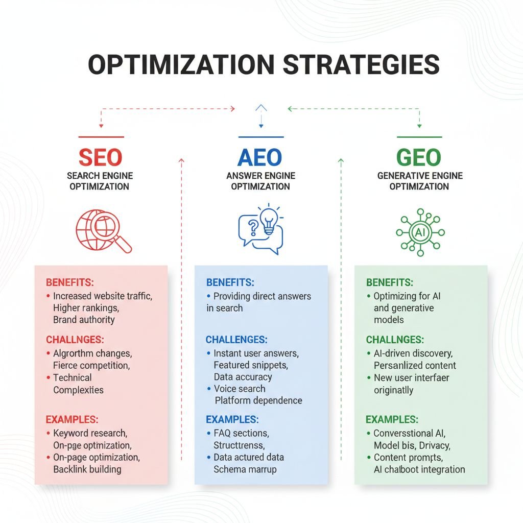 SEO vs AEO vs GEO is it really that Complicated